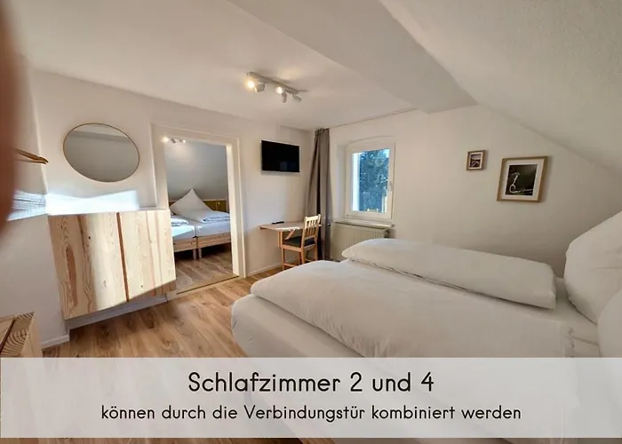 Waldhaeuschen - Bis 10 Personen, 4 Schlafzimmer, 2 Baeder, Tischkicker, Kostenlose Parkplaetze, Wlan, Smart-tvs بيت للعطل