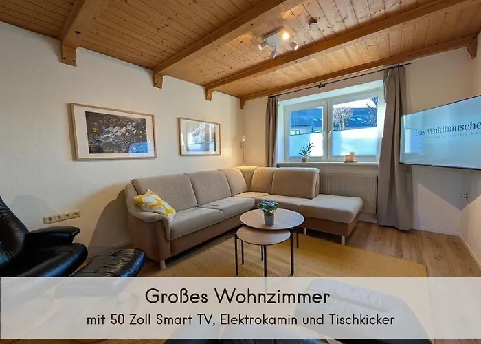 Waldhaeuschen - Bis 10 Personen, 4 Schlafzimmer, 2 Baeder, Tischkicker, Kostenlose Parkplaetze, Wlan, Smart-tvs Mehlmeisel