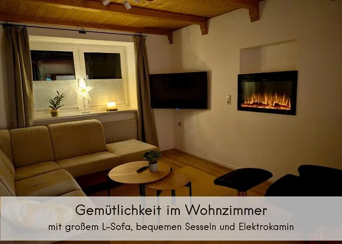 Waldhaeuschen - Bis 10 Personen, 4 Schlafzimmer, 2 Baeder, Tischkicker, Kostenlose Parkplaetze, Wlan, Smart-tvs